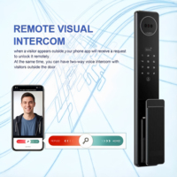 Interphone vidéo, serrure de porte numérique, WiFi, biométrique, reconnaissance faciale 3D, alliage d'aluminium CNC