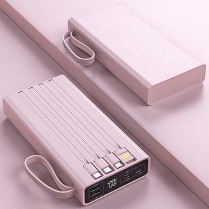 Banco de Energía Portátil Inalámbrico para Exteriores de 5W con Cable Integrado, Pantalla LED y Gran Capacidad de 60000mAh - Product Image 4