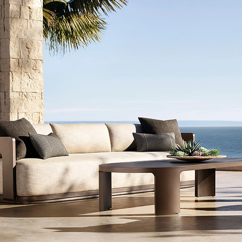 Luxury Powdercoated Aluminum Outdoor Sofa Set for Hotels