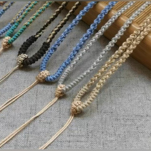 定制标志压花硅胶缎面聚酯挂绳可调节礼品 - Product Image 1