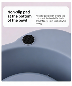 Comedero Doble para Perros, de Plástico Resistente y Acero Inoxidable, con Platos Extraíbles para Agua y Comida - Product Image 5