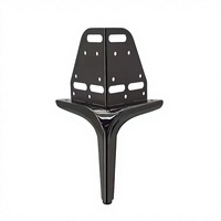 Pieds de meubles en métal de luxe modernes avec support d'angle à 6 trous pour lit rembourré, canapé, armoire, meuble de chevet, quincaillerie