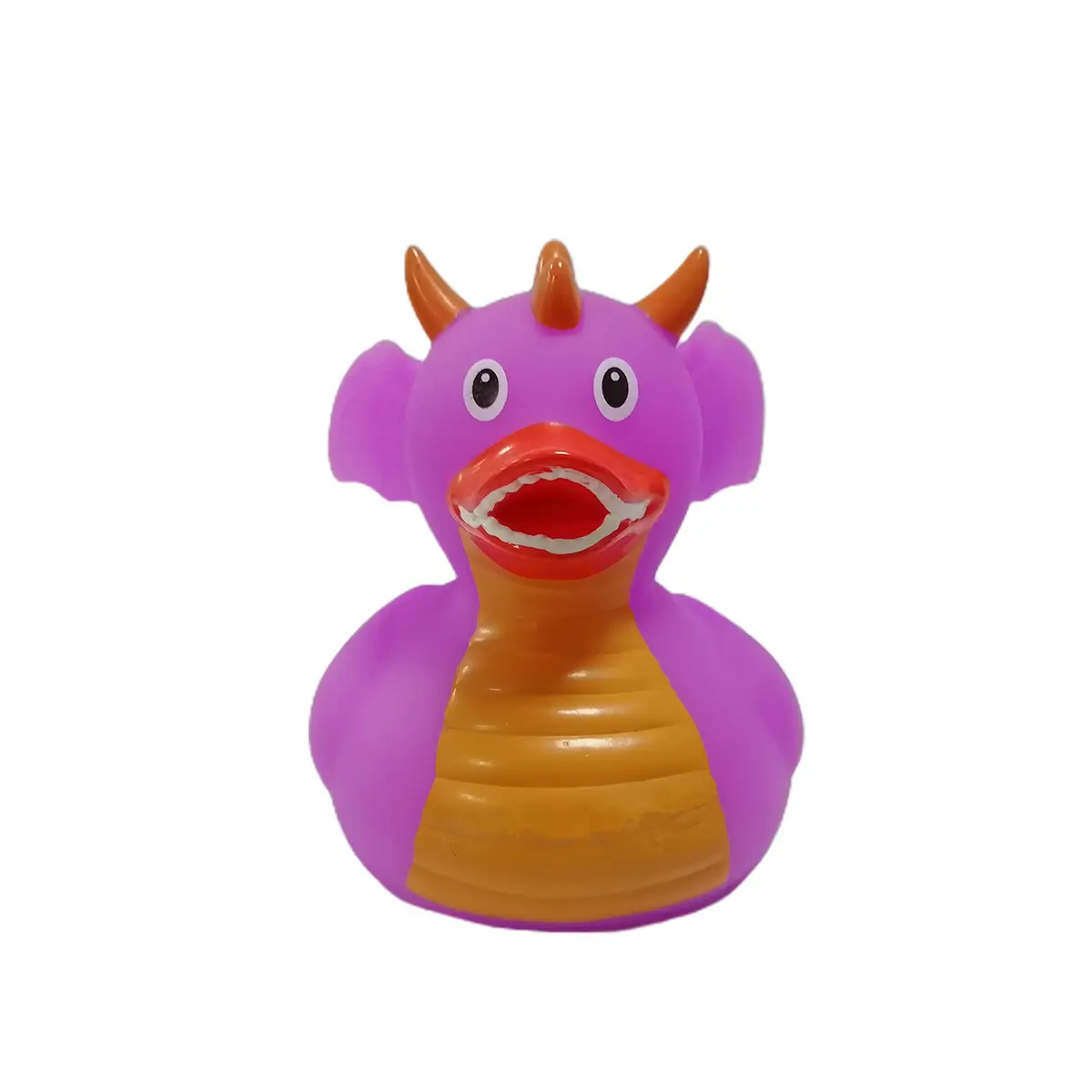 Pato de brinquedo de pvc do dragão rosa, patinhos de borracha flutuantes bonito para crianças