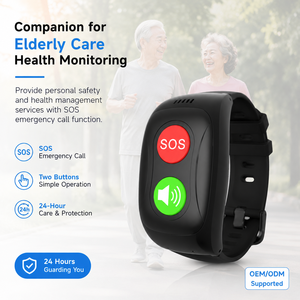 Reloj Inteligente L17pro para Personas Mayores con Rastreador GPS 4G, Detección de Caídas y Monitor de Frecuencia Cardíaca, Certificado ISO CE, Silicona Negra - Product Image 1