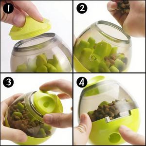 Alta calidad respetuoso con el medio ambiente divertido perro alimentador lento entrenamiento tratar bola mascota movimiento interactivo juguetes vaso dispensación de alimentos - Product Image 2