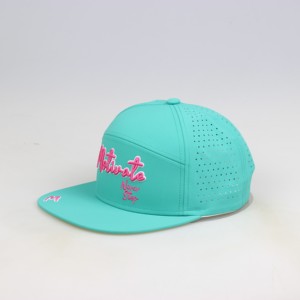 Chapeau de pêcheur sur mesure à 6 panneaux, haute qualité, anti-humidité, perforé, maille, broderie 3D, visière incurvée, pour le sport - Product Image 3