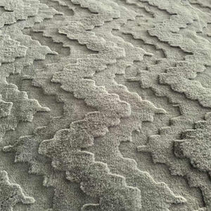 סגנון סקנדינבי גדול מיקרופייבר מלאכותי שטיח שיער ארנב שיער משולש ג 'לכה פלאפי דמוות פרווה עבור אזור מגורים שטיחים - Product Image 1