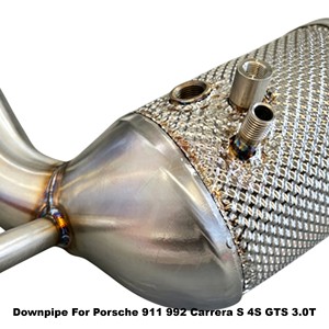 ชุดท่อไอเสีย Vortex Heat Shield SS304 สำหรับ Porsche 911 992 Carrera S 4S GTS 3.0T Flat-6 ปี 2019-2024 ชุดแต่งแบบติดตั้งได้โดยตรง - Product Image 3