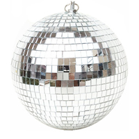 Grandes boules disco argentées amusantes de 30 cm, 40 cm, 50 cm avec anneau pour DJ, fêtes, mariages, anniversaires, décorations d'événements à domicile