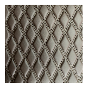Bordado de alta calidad acolchado PVC cuero esponja <span class=keywords><strong>espuma</strong></span> asiento de coche <span class=keywords><strong>diamante</strong></span> cosido suelo tela auto tapicería para asiento de coche Maki - Product Image 1