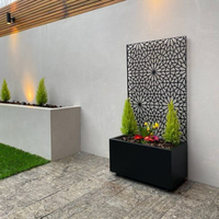 Pot de fleurs suspendu en aluminium de grande taille pour la maison, style ferme, pour les légumes, les fleurs et les herbes