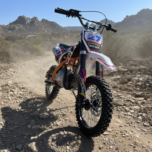 Moto tout-terrain 110cc 4 temps, roues de 14/12 pouces, freins à disque hydrauliques, Pit Moto - Product Image 1