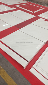 Dalles de sol et de mur en marbre Bianco Sevic naturel poli, grandes dalles, pour comptoirs, dessus de vanité de salle de bain, usage hôtelier - Product Image 6