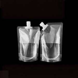 Emballage de boissons liquides, sachets en PE/PET, 50 ml, 200 ml, 250 ml, 300 ml, impression en gravure, recyclable, sachet debout avec bec verseur pour jus, bière - Product Image 6