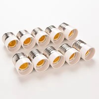 Adaptateur de douille E27 vers E14 pour ampoule LED, convertisseur de douille à vis, adaptateur de douille pour ampoule LED, douille à vis blanche