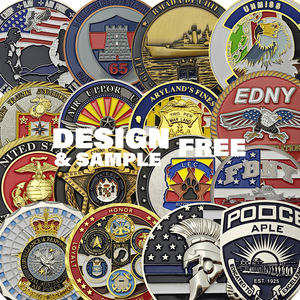 Custom Atchison County Dukes of Hazzard Bomberos Muestra 2,5mm Espesor Challenge Coin para la venta Policea and Lapel Pin - Product Image 2