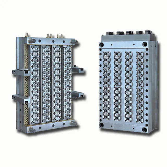 pet preform mould with 48 cavity hot runner self lock valve gate S136 stainless steel mould