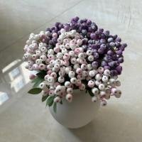 T-FT041 Groothandel Kunstmatige Besjes Bloemen Fruittak voor Kerst, Huis & Bruiloft Decoratie in Blauw Roze Rood Wit Paars