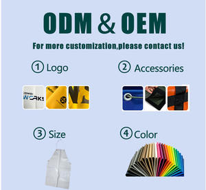 Tabliers en PVC industriels durables pour usage industriel, résistants, imperméables, imprimés sur mesure, tablier de <span class=keywords><strong>boucher</strong></span> en PVC - Product Image 4