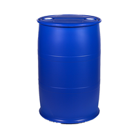 Baril en plastique à tambour lisse de 55 gallons 200L 220L seau à vin à couvercle fermé/canette pour eau/seaux à vin et tambours
