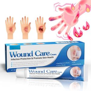 Baume de soin apaisant pour brûlures et plaies, à base de plantes, certifié ISO, crème réparatrice cutanée anti-infectieuse - Product Image 5