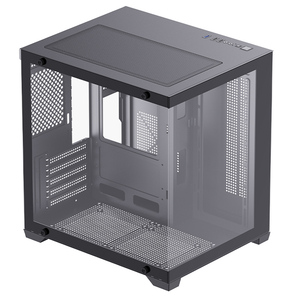 Snowman M-ATX/ <span class=keywords><strong>ITX</strong></span> PC Trường Hợp Giữa Tháp Kép Tempered Glass Kép Chamb 2.5ssd * 3 Màu Đen Chơi Game Máy Tính Để Bàn - Product Image 6