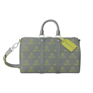 OEM ODM Custom Luxury PU Leather Full logo Purse Handbag <strong>Ladies</strong> Travel <strong>Gym</strong> Sport Duffle <strong>Bag</strong> - Product Image 4