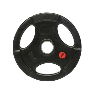 Piastra per pesi in gomma nera Pro piastra per pesi da palestra piastre per pesi in gomma per economia paraurti - Product Image 3