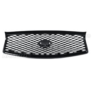 กระจังหน้ารถยนต์สีดำเงา ชุดแต่งกระจังหน้าแบบ Racing สำหรับ Infiniti Q50 Q50S ปี 2014-2017 - Product Image 3