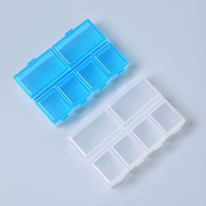กล่องยาพลาสติก 6 ช่อง สกรีนโลโก้ได้ |   กล่องเก็บยาพกพา สีฟ้า - Product Image 2