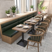 Meubles de restaurant occidental en bois massif table à manger ensemble de chaises pour bar restauration lait thé cantine épicerie japonaise café