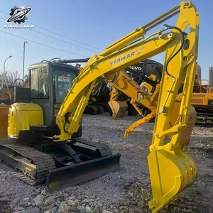 Excavadora de cadenas mini Yanmar55 usada, 5.3 toneladas, cucharón de 0.2m³, marca original japonesa, excavadora de construcción de tamaño pequeño, pocas horas de uso. - Product Image 4