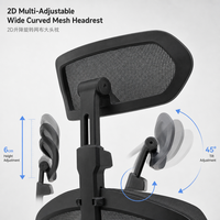 Chaise de Gaming Ergonomique en Maille Or Rose avec Support Lombaire, Accoudoirs 3D, Siège Coulissant, Piston à Gaz Classe 4 et Base en Nylon pour Bureau Informatique