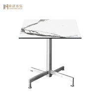 Table de jardin en panneaux stratifiés compacts HPL, livraison directe d'usine Hua Jiale, prix abordable