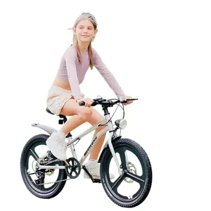 Vélo de montagne pour enfants, taille géante 20 pouces pour enfants, vélo de montagne à suspension intégrale avec changement de vitesse, adapté aux élèves - Product Image 1