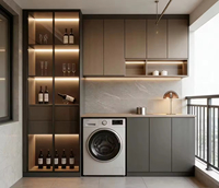 Dressing ajustable de style luxe moderne en placage mélaminé pour chambre, salon, hôpital, salle à manger, rangement et présentation de vêtements
