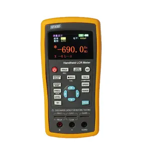 Handheld Digitale Lcr Brug Meter ET432 100Hz Testen Frequentie Elektrolytische Condensator En Dcr Tester Met Usb