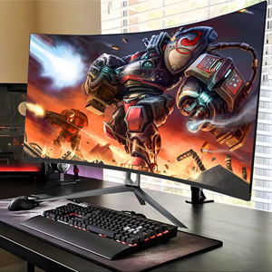 레베카 제조사 가정/사무실용 컴퓨터 모니터 24/27/34인치 디스플레이 화면 맞춤형 디자인 곡면 프레임리스 게이밍 모니터 - Product Image 1