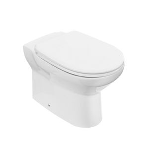 โถสุขภัณฑ์แบบติดผนัง ความยาว 57 ซม. กว้าง 38 ซม. สูง 40 ซม. ดีไซน์ไร้ขอบ - Product Image 1