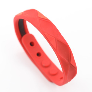 Bracelets en silicone antistatiques et imperméables à ions négatifs, imprimés, pour le sport et la mode, vente en gros d'usine, promotionnels - Product Image 1