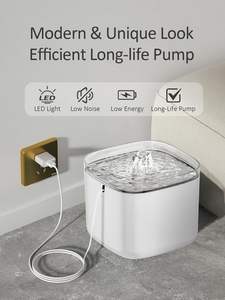 Fabricant en gros 3L filtre automatique Usb électrique muet chat distributeur d'eau sans fil intelligent automatique chat fontaine d'eau - Product Image 3