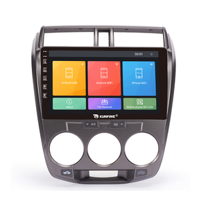 Cho <span class=keywords><strong>Honda</strong></span> thành phố 2006-2014 MT 10 inch headunit thiết bị đôi 2 DIN Octa-core Quad Car Stereo <span class=keywords><strong>CD</strong></span> máy nghe nhạc Android xe đài phát thanh - Product Image 1