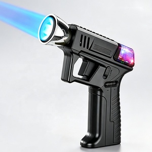 Briquet torche coupe-vent en forme de pistolet à <span class=keywords><strong>flamme</strong></span> jet, rechargeable par USB-C, au gaz butane, pour barbecue, camping <span class=keywords><strong>et</strong></span> cuisinière de cuisine - Vente en gros - Product Image 1