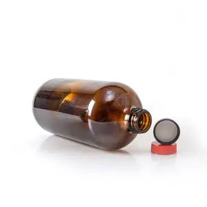 厂家批发可用于化学试剂和药品的琥珀色玻璃波士顿瓶