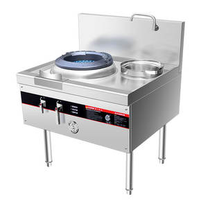 Cuisinière à gaz haute puissance HELAXEN - Spécifique aux restaurants - Certifiée 3C - <span class=keywords><strong>Plaque</strong></span> <span class=keywords><strong>de</strong></span> <span class=keywords><strong>cuisson</strong></span> réfractaire - Facile à nettoyer - Garantie <span class=keywords><strong>de</strong></span> 1 an - Product Image 1