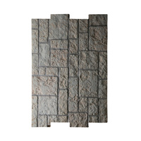 Imperméable à l'eau 3D PU Pierre Château Roche Placage PVC Panneaux Muraux Ignifuge Polyuréthane Décor À La Maison pour Salon à Usage Domestique