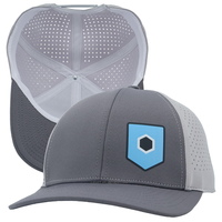 Gorra de Golf Unisex de Secado Rápido con Orificios Láser y Parche de PVC Personalizado, Gorra Deportiva Transpirable para Exteriores