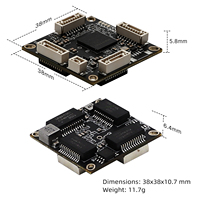 Module de commutation mini industriel empilable YN-S10406 à 4 ports 2.5G avec capacité de 20 Gbit/s pour l'imagerie thermique des robots et la vision industrielle