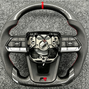 Volante Deportivo de Fibra de Carbono 3D de Piel, <span class=keywords><strong>Precio</strong></span> Bajo Directo de Fábrica, para Toyota Hilux, Fortuner, <span class=keywords><strong>Land</strong></span> <span class=keywords><strong>Cruiser</strong></span> <span class=keywords><strong>GR</strong></span> - Product Image 1