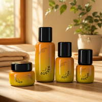 Mini flacon compte-gouttes en verre de 30 ml pour échantillons d'essences, huiles capillaires de luxe, crèmes pour les yeux et cosmétiques